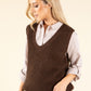 Soft Knit V-Neck Vest
