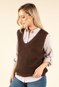 Soft Knit V-Neck Vest