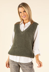 Soft Knit V-Neck Vest