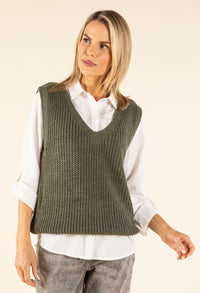 Soft Knit V-Neck Vest