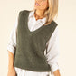 Soft Knit V-Neck Vest