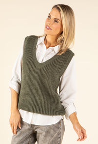 Soft Knit V-Neck Vest