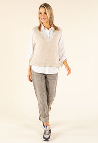 Soft Knit V-Neck Vest