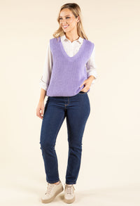 Soft Knit V-Neck Vest