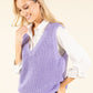 Soft Knit V-Neck Vest