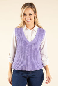 Soft Knit V-Neck Vest