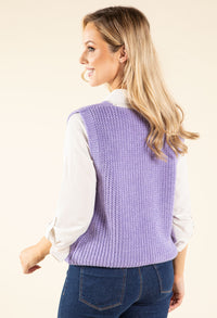 Soft Knit V-Neck Vest
