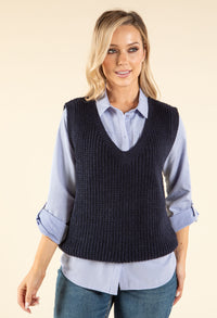 Soft Knit V-Neck Vest