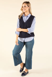 Soft Knit V-Neck Vest
