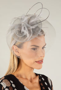 Feather & Diamante Detail Fascinator