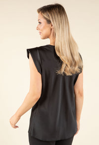 Cowl Neck Satin Blouse