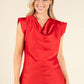 Cowl Neck Satin Blouse