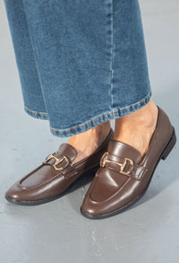 Gold Buckle Loafer