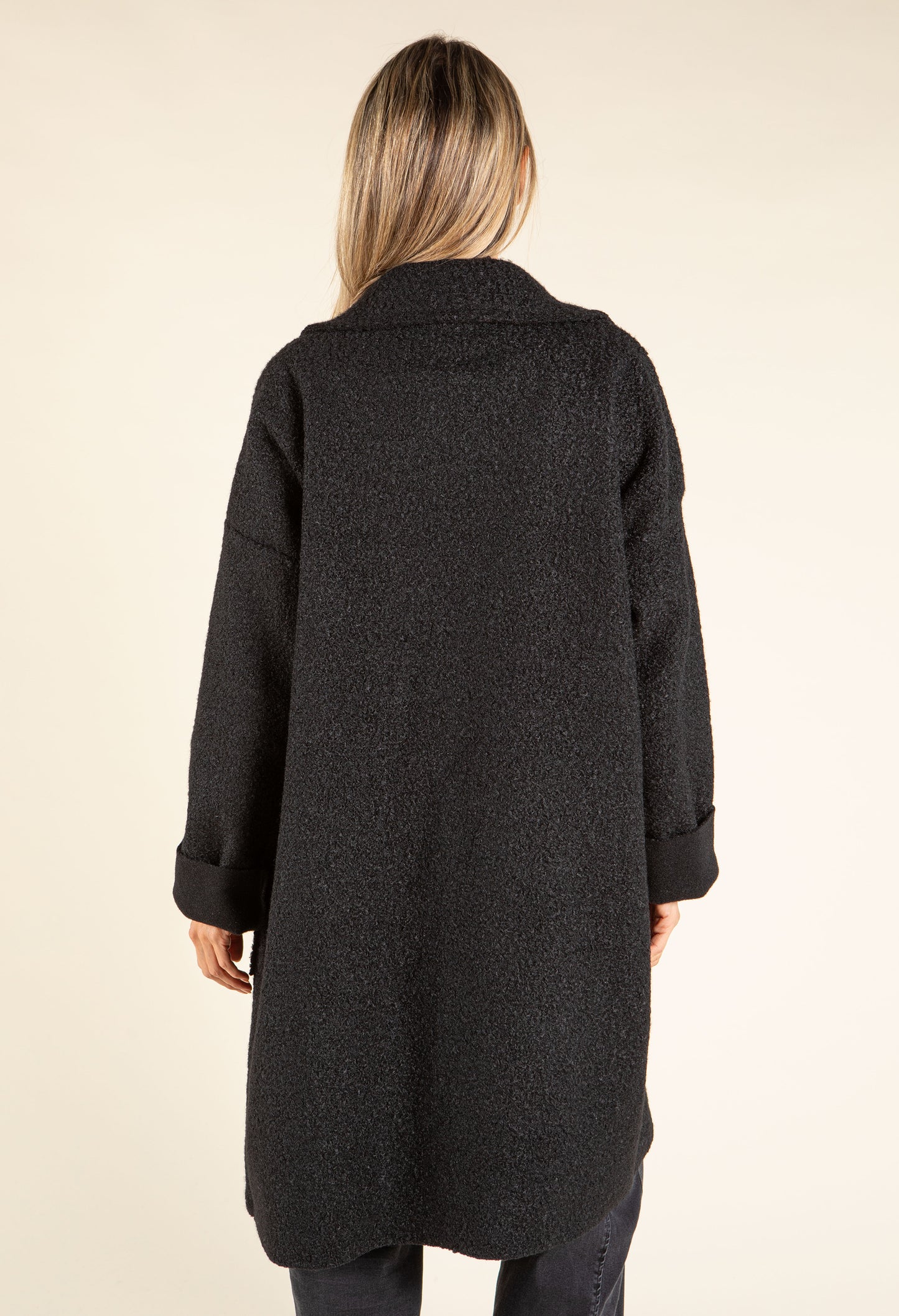 Sophie Boucle Zip-up Coatigan
