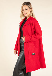 Sophie Boucle Zip-up Coatigan