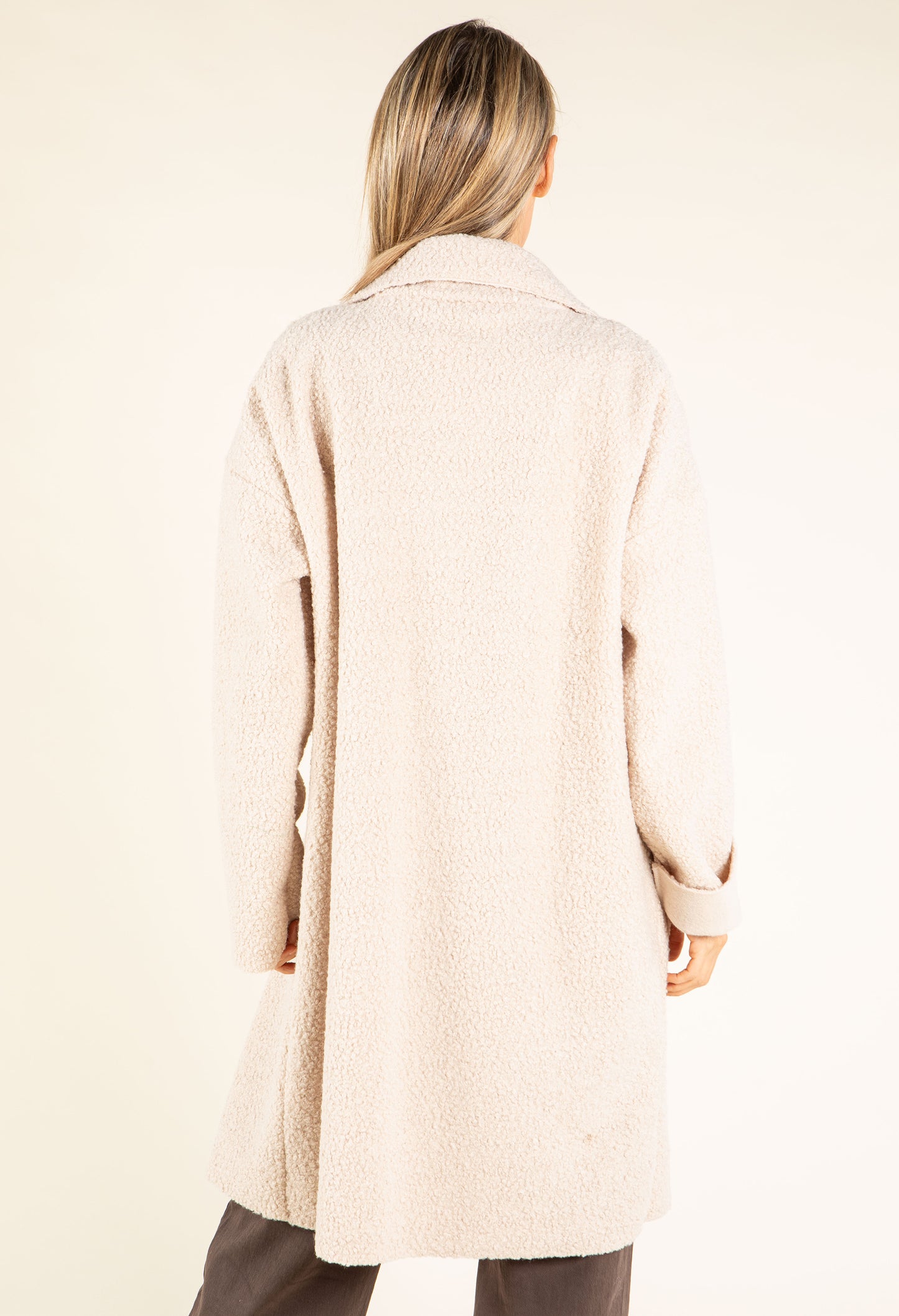 Sophie Boucle Zip-up Coatigan