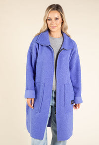 Sophie Boucle Zip-up Coatigan