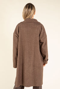 Sophie Boucle Zip-up Coatigan