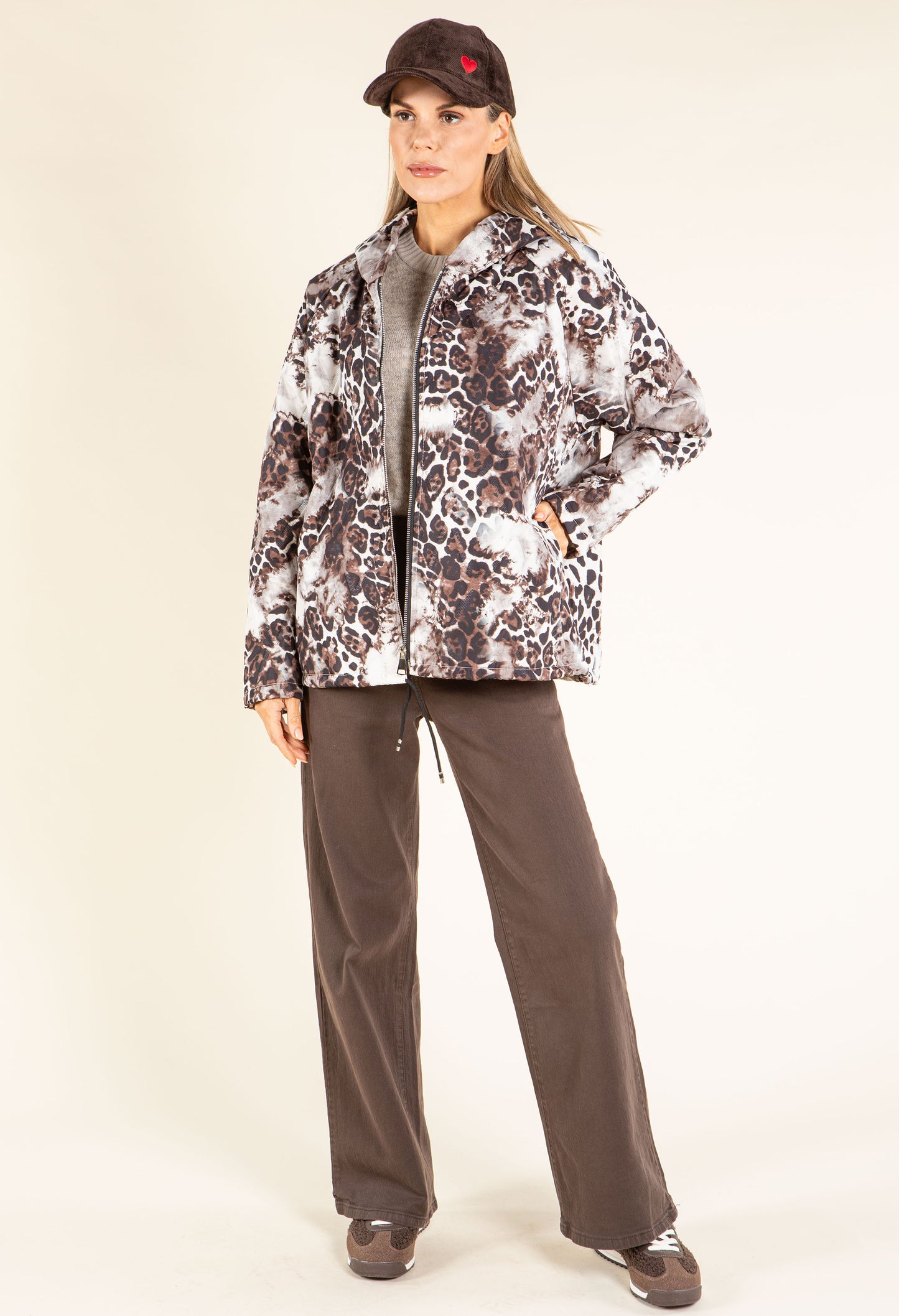 Animal Print Quilted Jacket