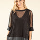 Sparkle Mesh Blouse