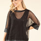 Sparkle Mesh Blouse