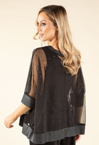 Sparkle Mesh Blouse