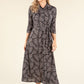 Abstract Print Shirt Dress