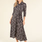 Abstract Print Shirt Dress