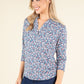 Textured Ditsy Print Top