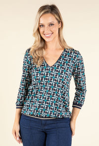 Geometrict Design Blouse