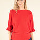 Batwing Sleeve Soft Touch Knit