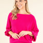 Batwing Sleeve Soft Touch Knit