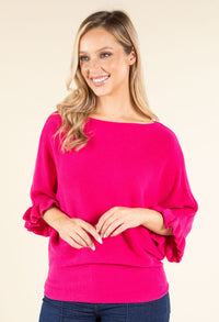 Batwing Sleeve Soft Touch Knit
