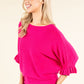 Batwing Sleeve Soft Touch Knit