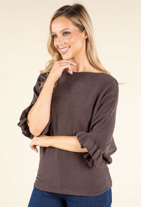 Batwing Sleeve Soft Touch Knit