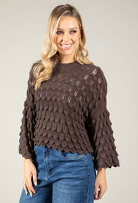 Scalloped Hem Pullover