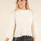 Scalloped Hem Pullover