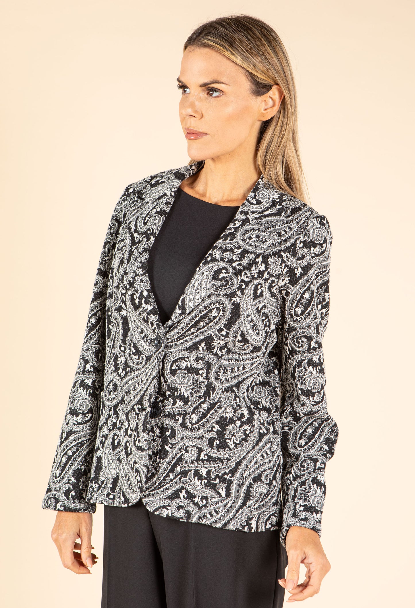 Jenny Paisley Jacquard Blazer