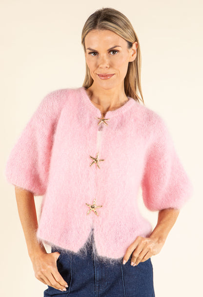 Starfish Fluffy Short Sleeve Knit