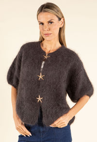 Starfish Fluffy Short Sleeve Knit