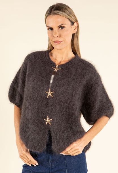 Starfish Fluffy Short Sleeve Knit