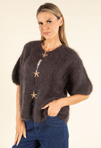Starfish Fluffy Short Sleeve Knit