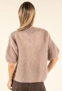 Starfish Fluffy Short Sleeve Knit