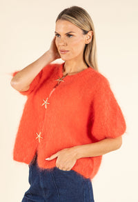 Starfish Fluffy Short Sleeve Knit