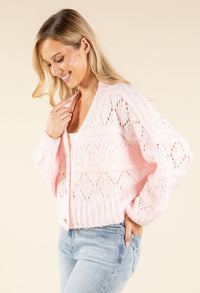 Diamante Buttoned Cardigan