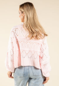 Diamante Buttoned Cardigan