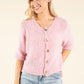 Round Neck Buttoned Knit