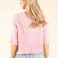 Round Neck Buttoned Knit