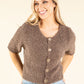 Round Neck Buttoned Knit