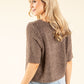 Round Neck Buttoned Knit